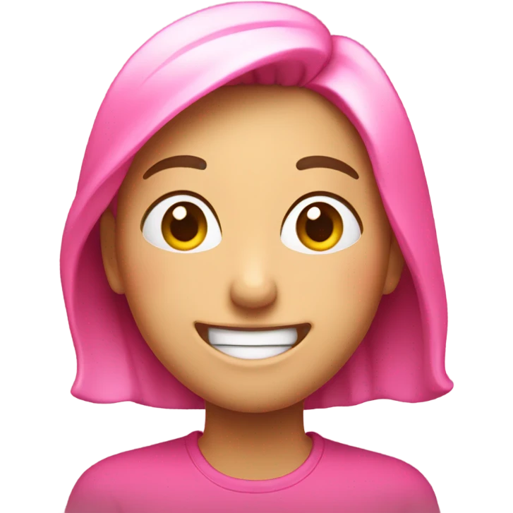 Pink  emoji  laughing  emoji