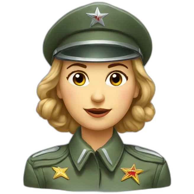 Soviet female pilot emoji