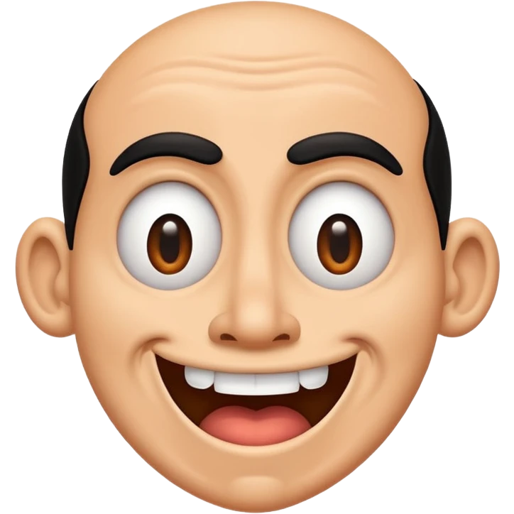silly exaggerated cartoon face making goofy expression inspired by slang jackwagon emoji