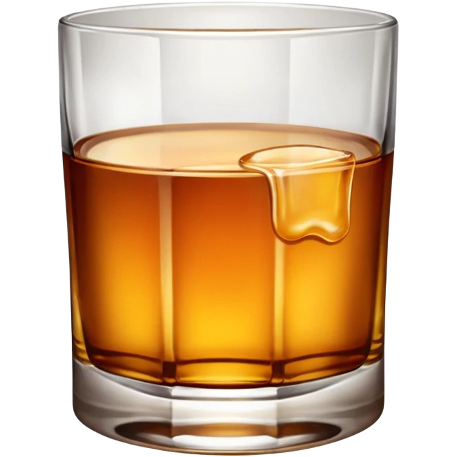 glass of whiskey, no splashes emoji