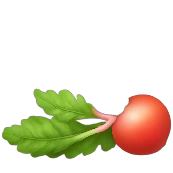 Radish chamomile emoji