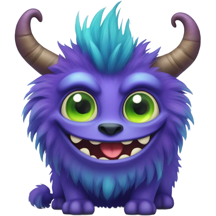 happy monster emoji