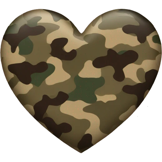 Camo heart emoji