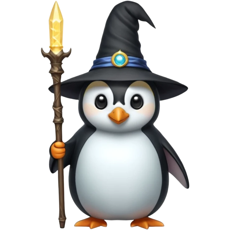 Penguin Wizard emoji