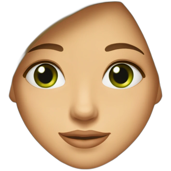 brown-straight-long-haired-and-green-eyed-girl-with-beauty-spot-on-the-chin-and-cheek emoji