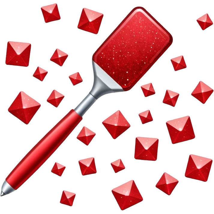 red glitter tool windows emoji
