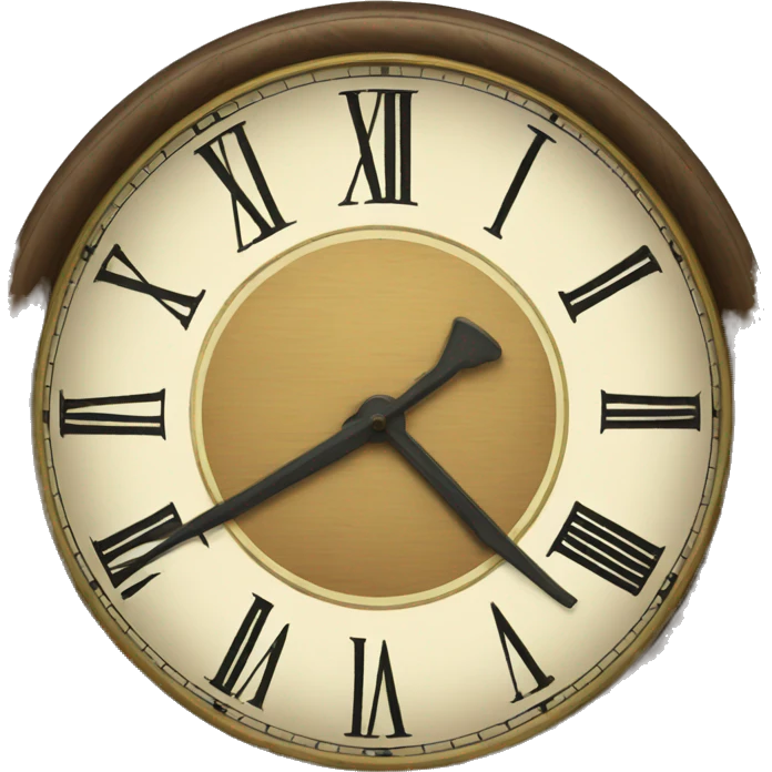 vintage clock emoji