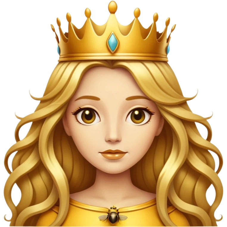 queen bee with human features emoji