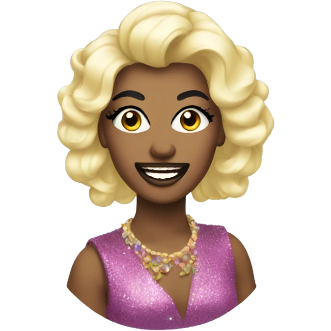 Gay sashay drag queen emoji
