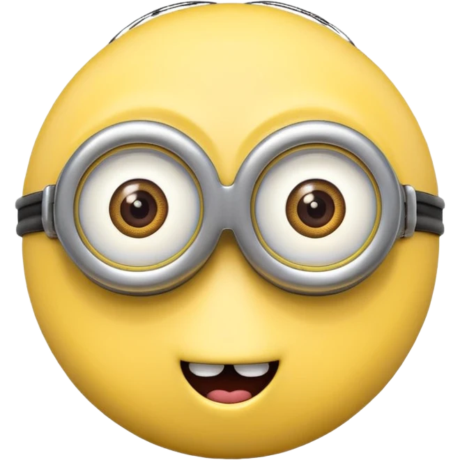 minion face emoji, playful and friendly emoji