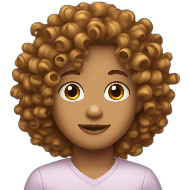 Curly hair emoji