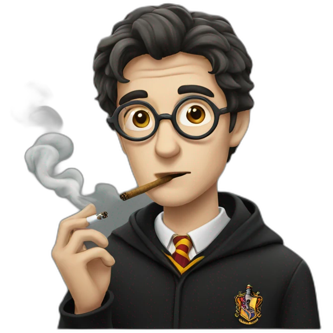 harry potter smoking emoji