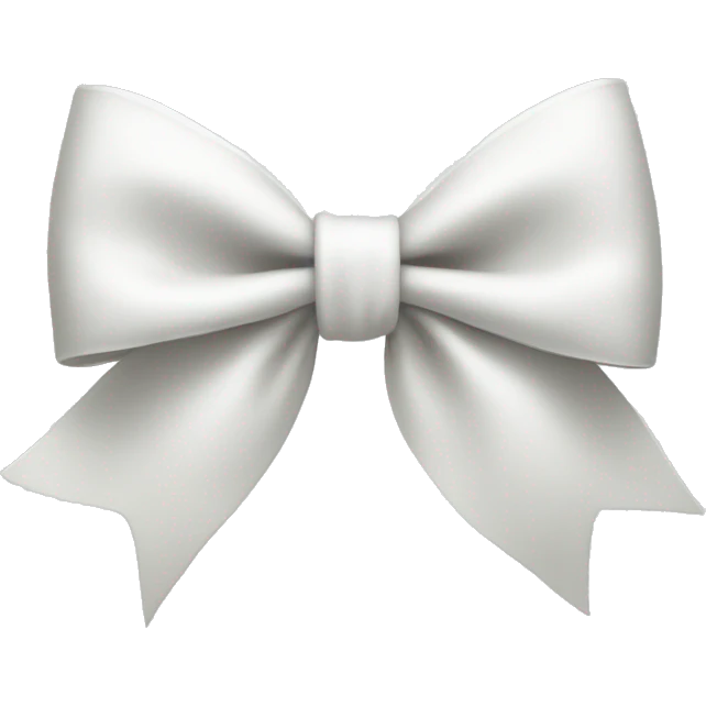 white bow emoji