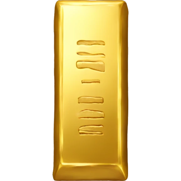 gold bar front emoji