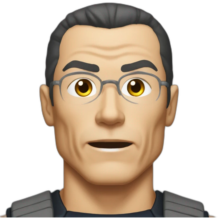 Anime-jean-claude-vandamme-spin-kick --no glasses emoji