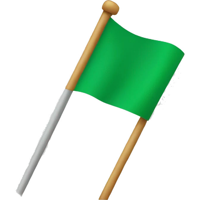green flag triangel  emoji