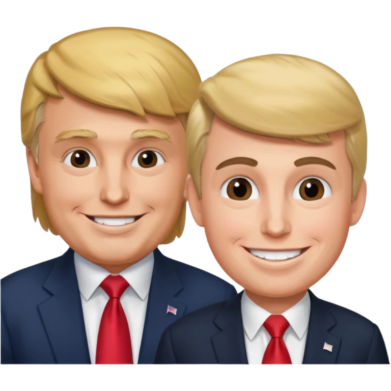 Charlie Kirk and Trump emoji