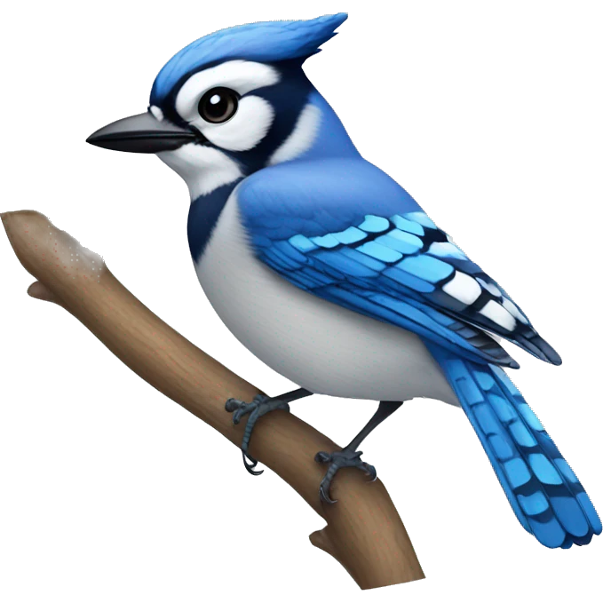Blue Jay Bird emoji