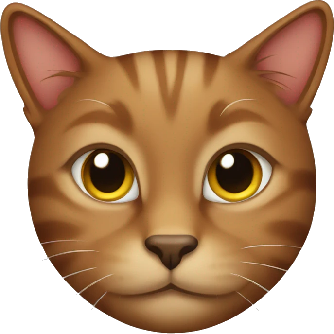 Brown cat emoji