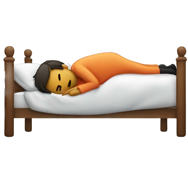 person lying on bed emoji