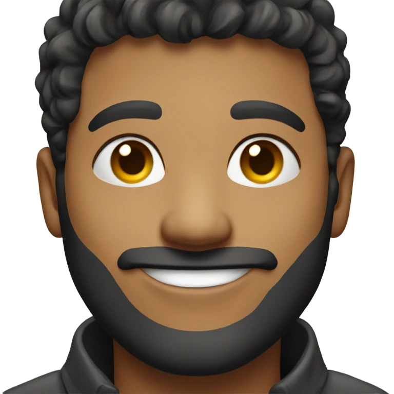 realistic male portrait smiling emoji