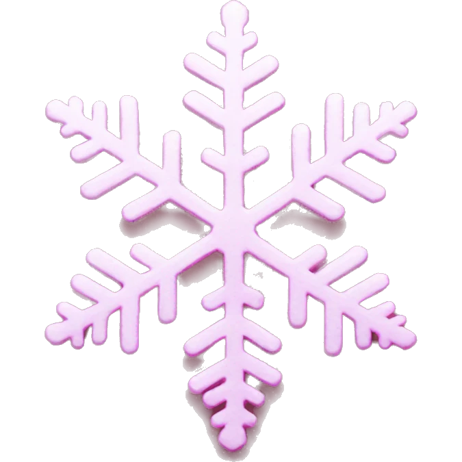 Pink snowflake  emoji