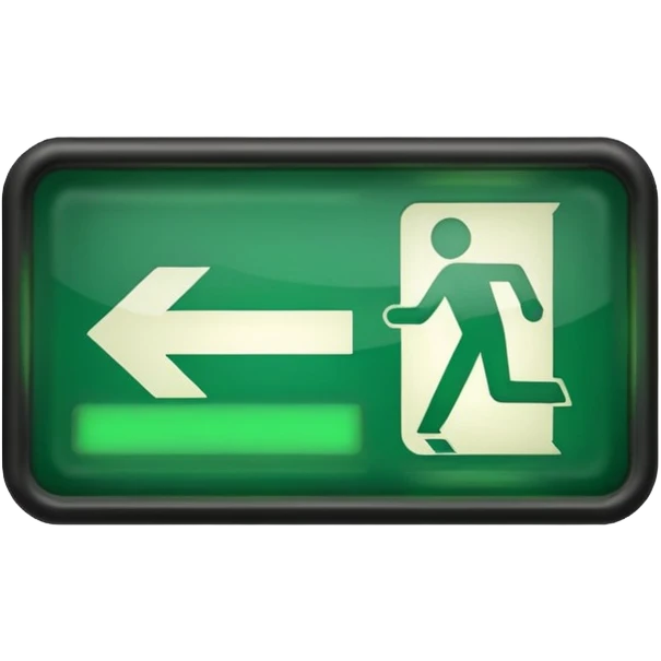 Emergency exit emoji