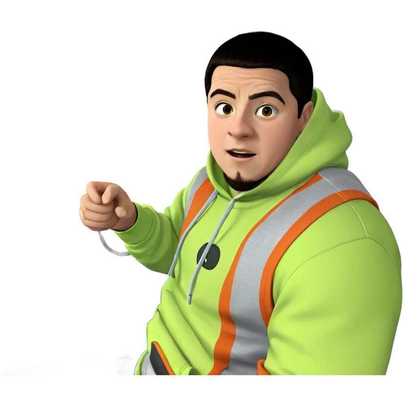 boy in hoodie by vehicle emoji