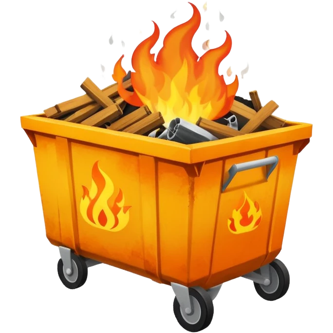 dumpster fire emoji