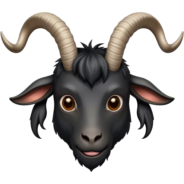 Black goat emoji