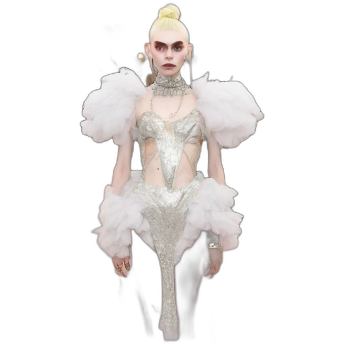 grimes at Met gala 2021 emoji