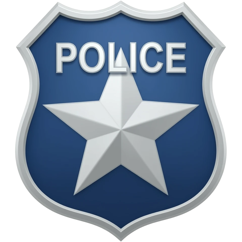 police rank with 3 ^ sign emoji