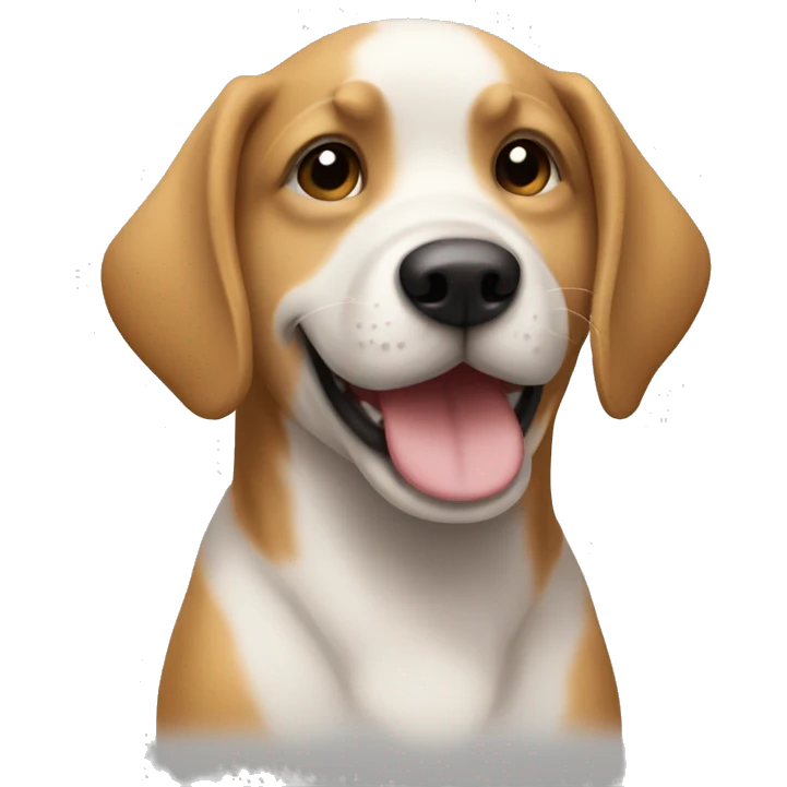 Fazer um cachorro sorrindo  emoji