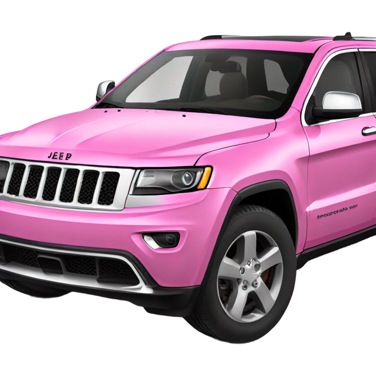 Pink jeep grand Cherokee emoji
