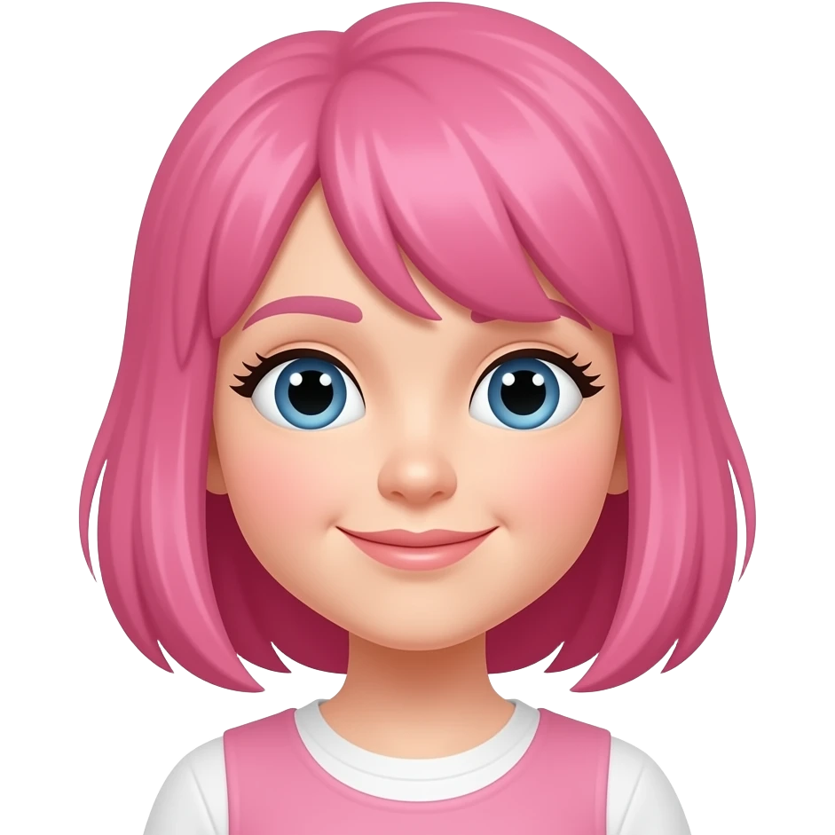 Pink girl emoji