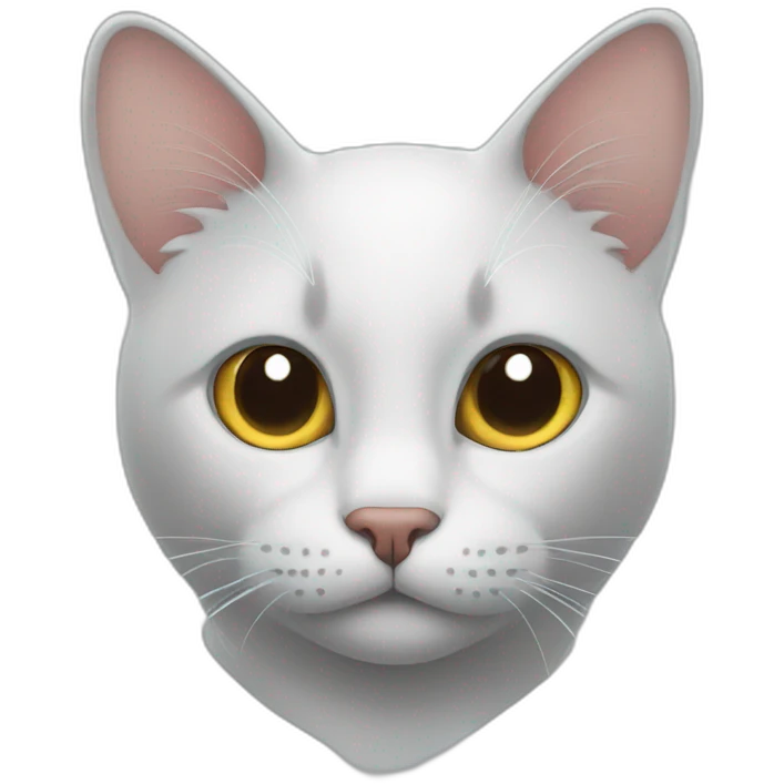 A cat with big hearts in eyes emoji