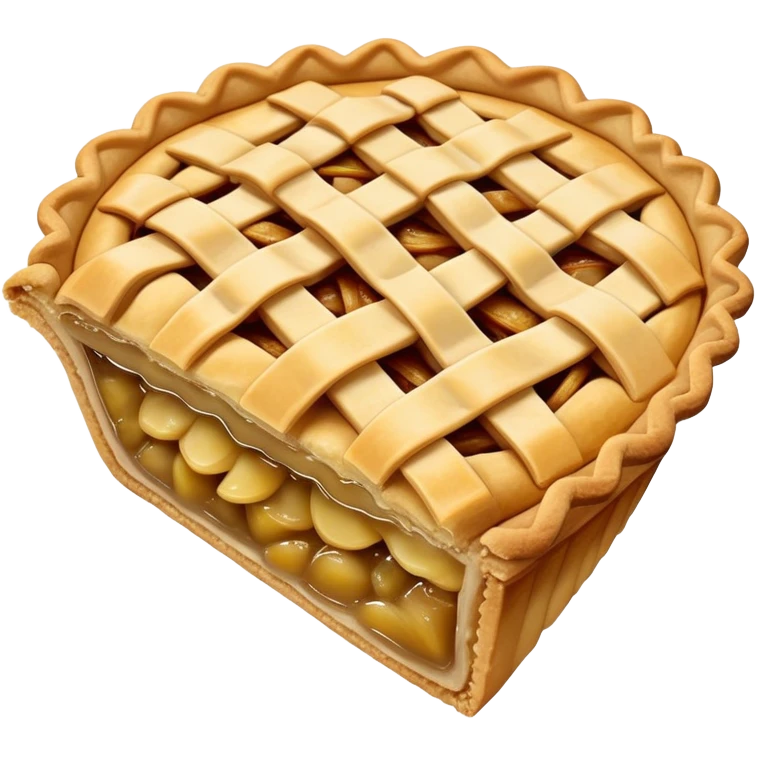 Apple pie with blue crust emoji