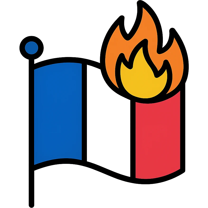 burning-flag-france emoji