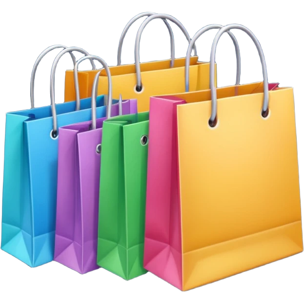 sacs de courses emoji