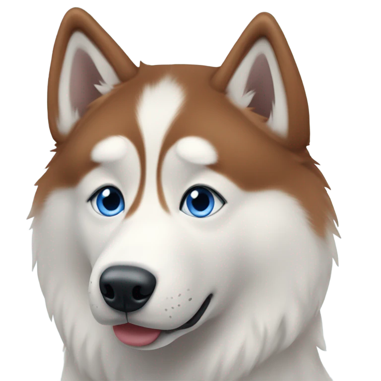 Red husky  emoji