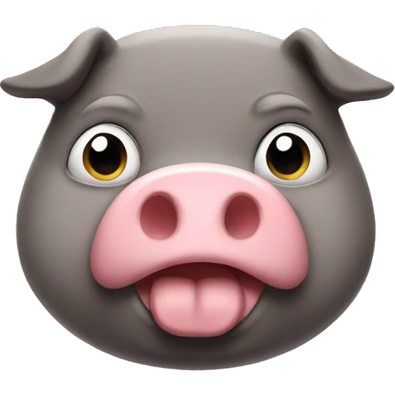 Super super fat pig emoji