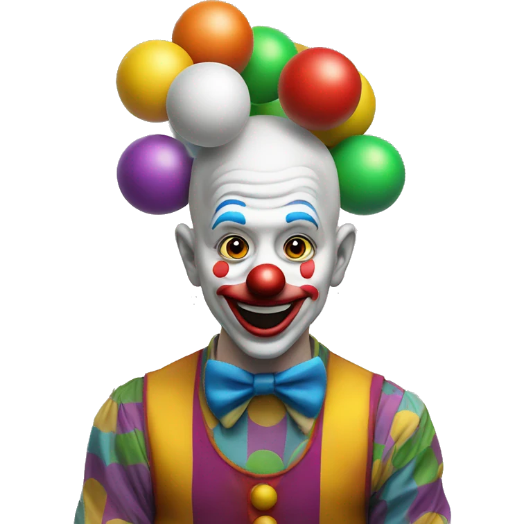 clown juggling 3 balls emoji