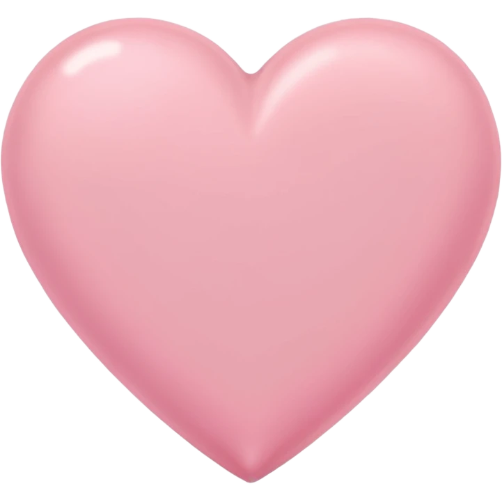 Cœur pastel rose emoji