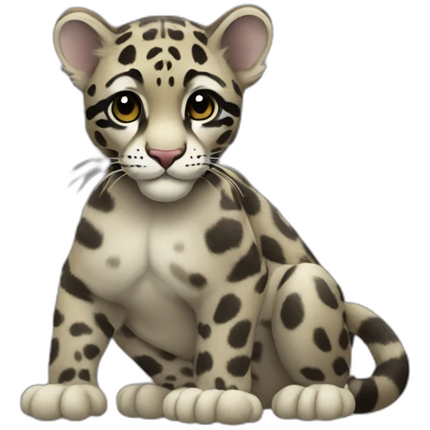 clouded leopard body emoji