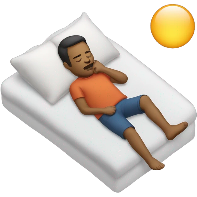 Man snoring emoji