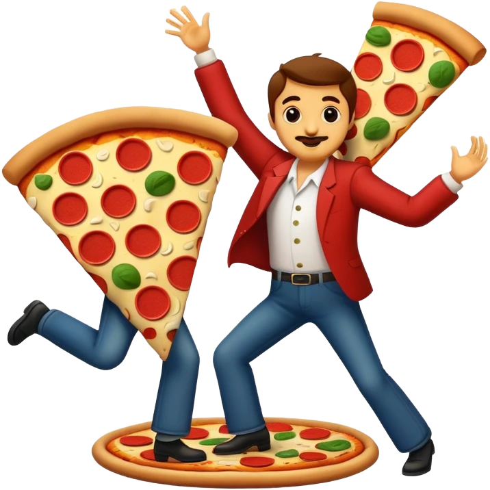 Do a pizza dancing cumbia emoji
