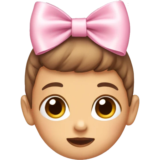 Baby pink bow emoji