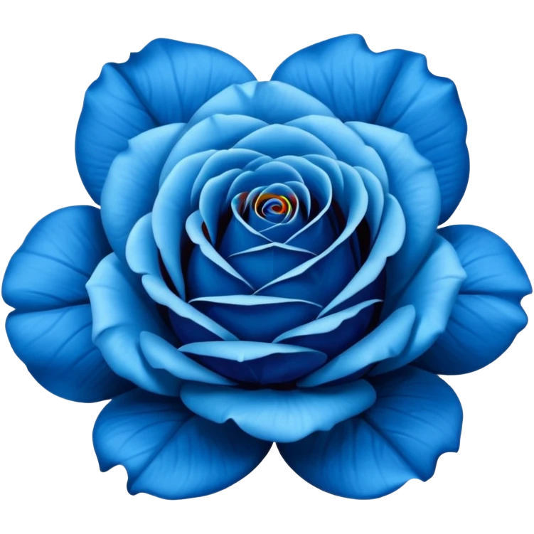 blue rose   emoji