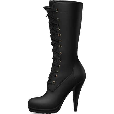 black heeled boots  emoji