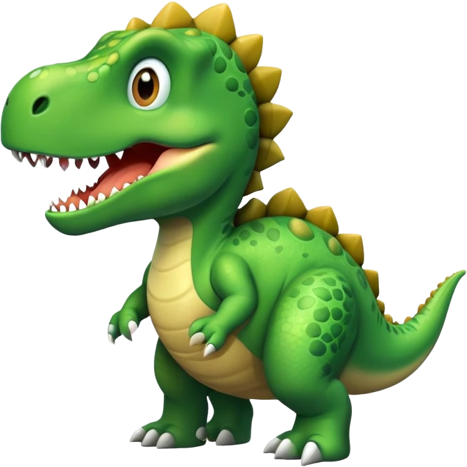 dinosaur say hello emoji